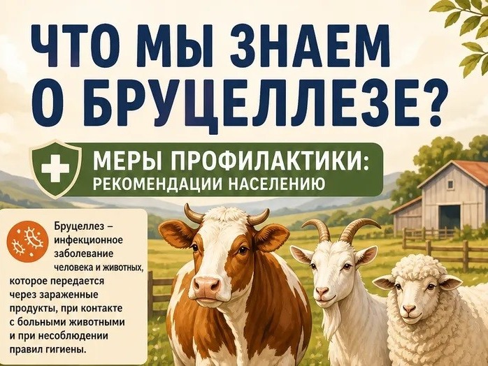Что мы знаем о бруцеллезе и меры профилактики: рекомендации населению.
